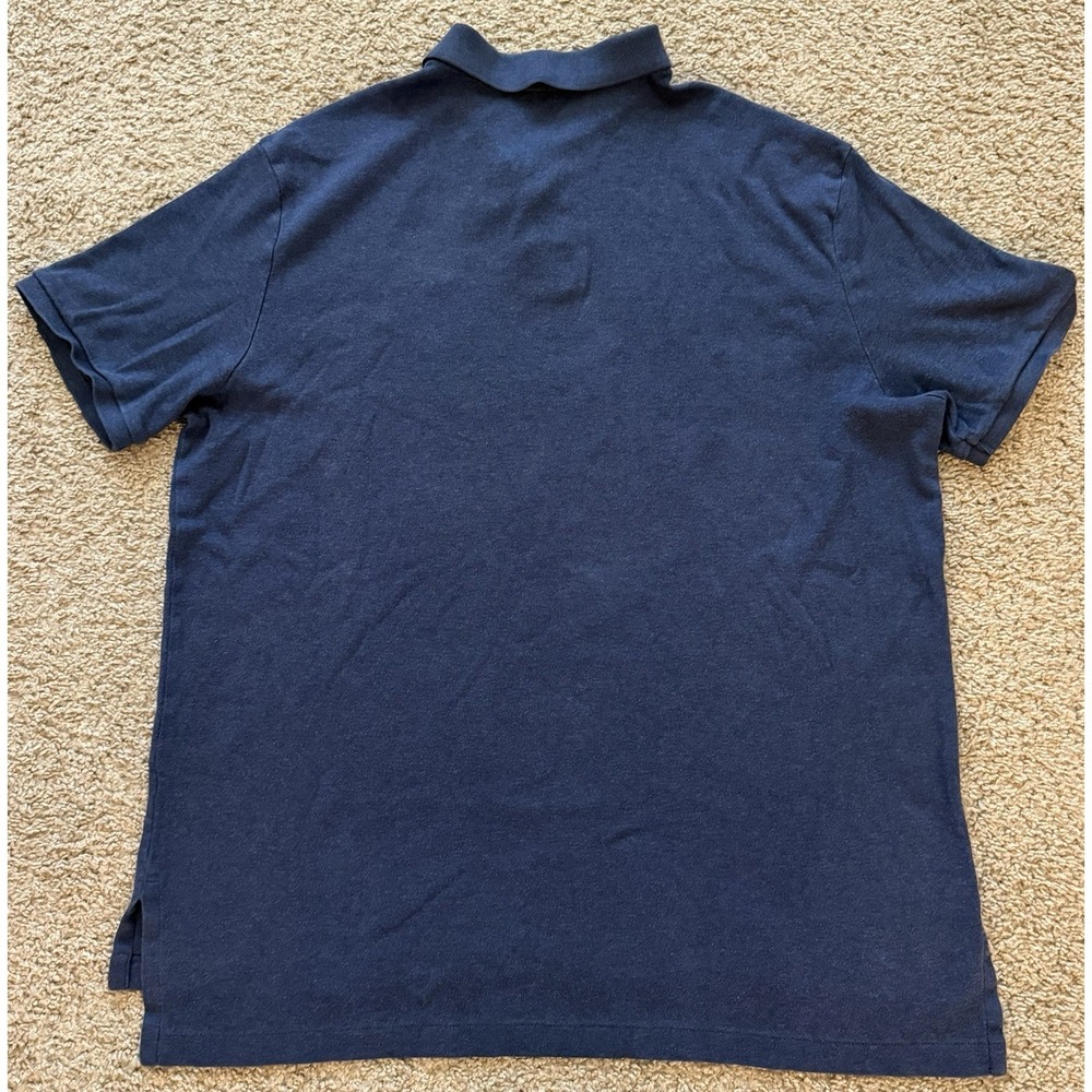 Polo Ralph Lauren Mens Polo Shirt Soft Cotton Navy Blue Green Pony Logo Size XXL - Picture 3 of 6